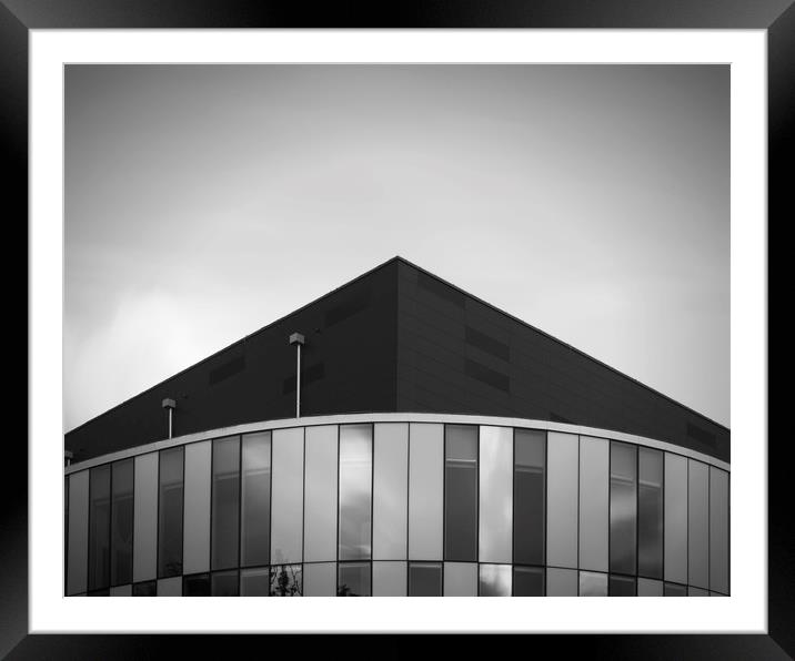 Fine Art Modern Architecture Helsingborg Arena Det Framed Mounted Print by Antony McAulay