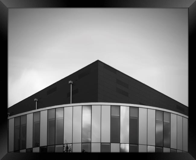 Fine Art Modern Architecture Helsingborg Arena Det Framed Print by Antony McAulay