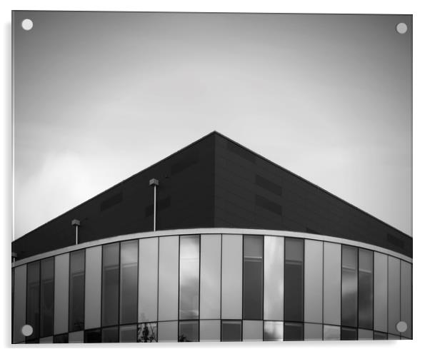 Fine Art Modern Architecture Helsingborg Arena Det Acrylic by Antony McAulay