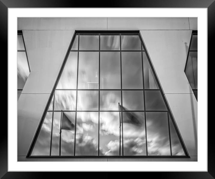 Fine Art Modern Architecture Olympia Stadium Windo Framed Mounted Print by Antony McAulay