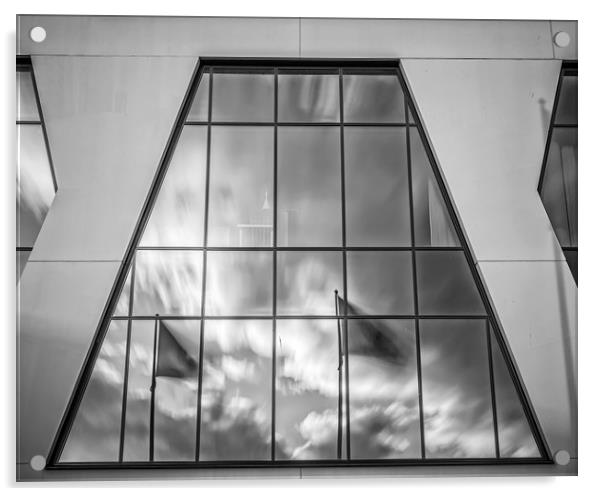 Fine Art Modern Architecture Olympia Stadium Windo Acrylic by Antony McAulay