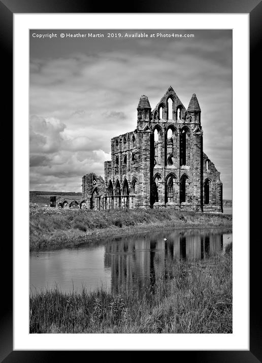 Spectacular Whitby Abbey Framed Mounted Print by Heather McGow