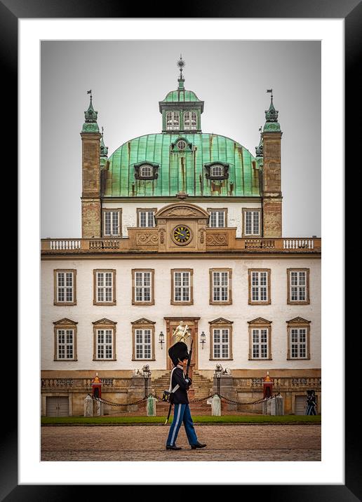 Fredensborg Palace Facade and Guard Framed Mounted Print by Antony McAulay