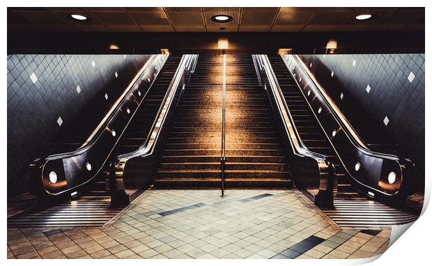 Hollywood Underground Station, USA Print by Maggie McCall