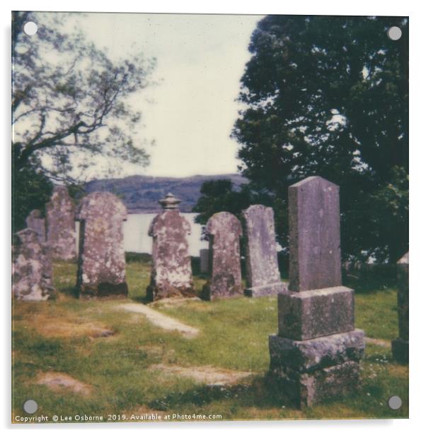 Craignish Gravestones Acrylic by Lee Osborne