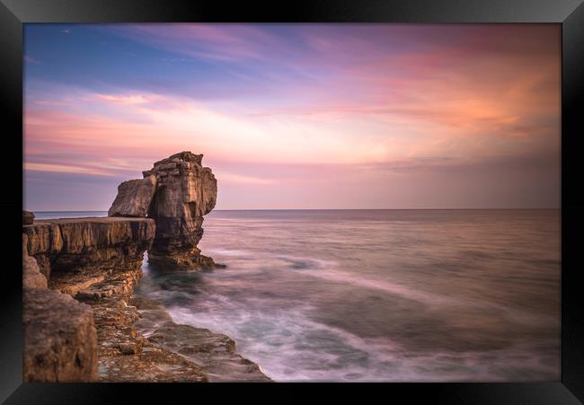Pulpit rock at Portland Bill Framed Print by Andrew Michael