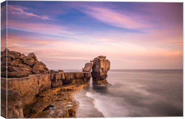 Pulpit rock at Portland Bill Canvas Print by Andrew Michael