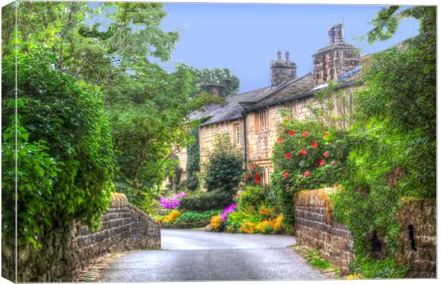 The village of Wycoller Colne Lancashire uk Canvas Print by Irene Burdell