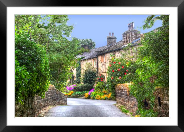 The village of Wycoller Colne Lancashire uk Framed Mounted Print by Irene Burdell