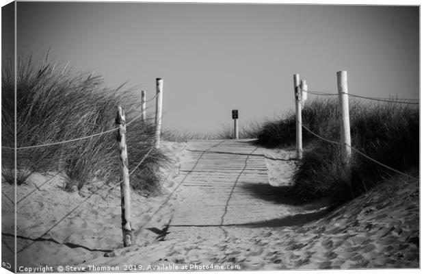 The Dunes at West Wittering Canvas Print by Steve Thomson