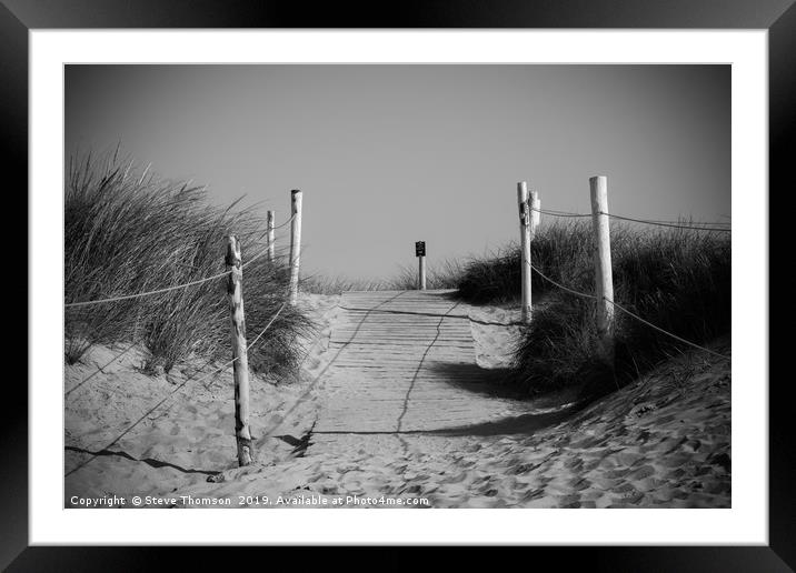 The Dunes at West Wittering Framed Mounted Print by Steve Thomson