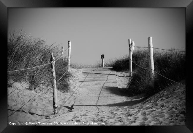 The Dunes at West Wittering Framed Print by Steve Thomson