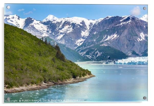 Glacier Bay in Alaska. Acrylic by RUBEN RAMOS