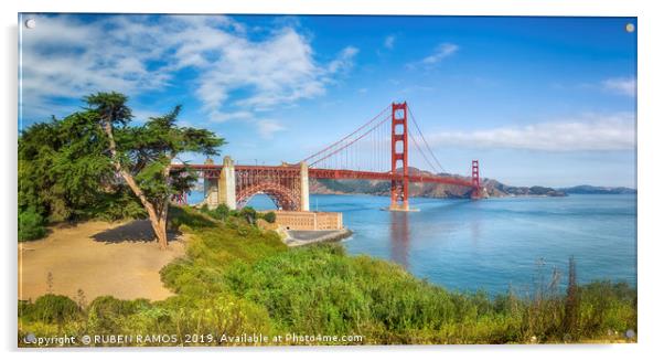 The Golden Gate Bridge. Acrylic by RUBEN RAMOS