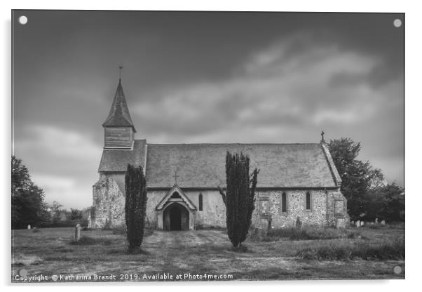 Church of St Peter ad Vincula, Hampshire, England Acrylic by KB Photo