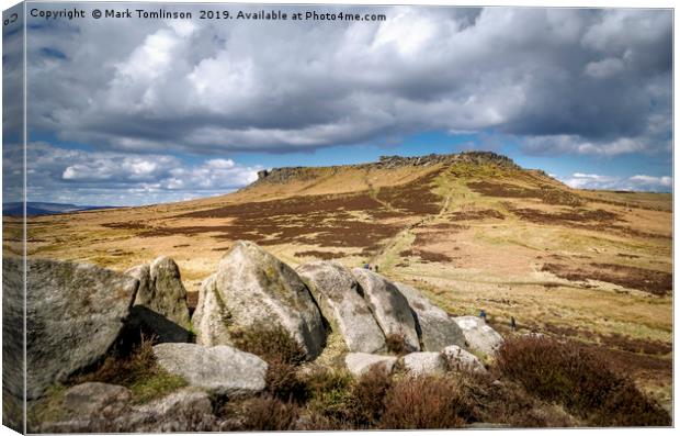 Higger Tor from Carl Wark Canvas Print by Mark Tomlinson
