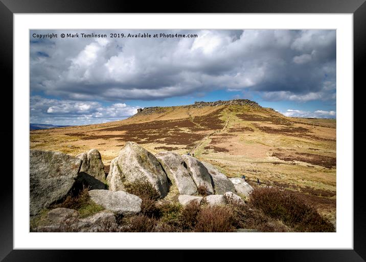 Higger Tor from Carl Wark Framed Mounted Print by Mark Tomlinson