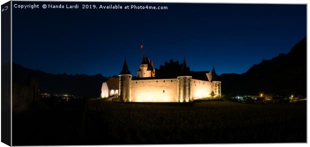Aigle Castle Canvas Print by DiFigiano Photography