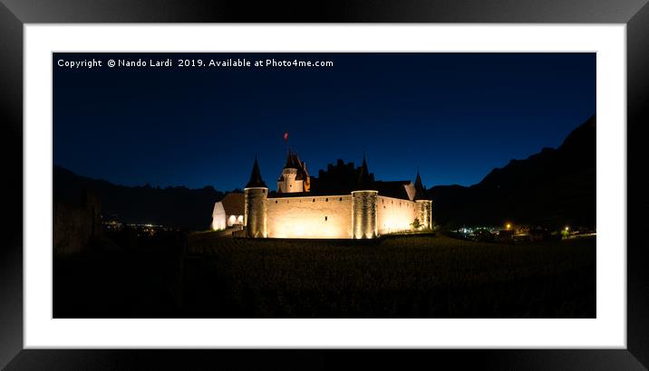 Aigle Castle Framed Mounted Print by DiFigiano Photography