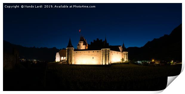 Aigle Castle Print by DiFigiano Photography