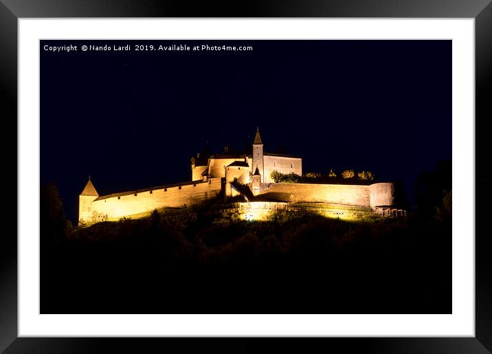 Greyerz Castle Framed Mounted Print by DiFigiano Photography