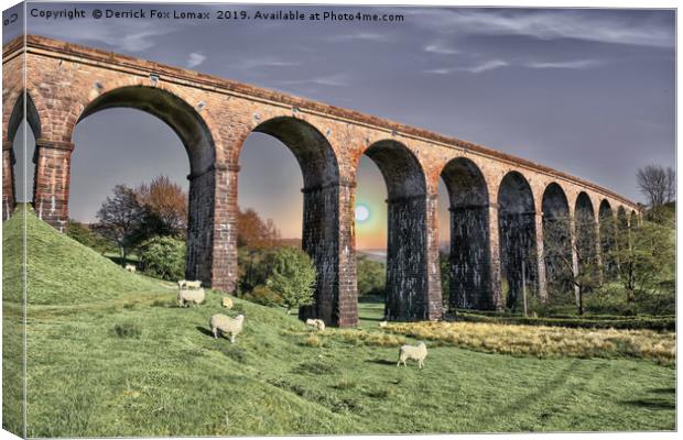 Lowgill Viaduct Canvas Print by Derrick Fox Lomax