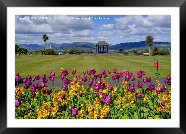 Rothesay Winter Gardens, Isle of Bute, Scotland Framed Mounted Print by ALBA PHOTOGRAPHY