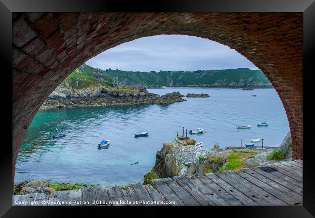 View from under the bridge. Framed Print by George de Putron