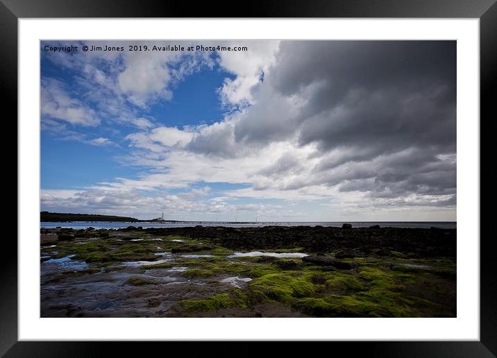 Till the blue skies chase those dark clouds....... Framed Mounted Print by Jim Jones