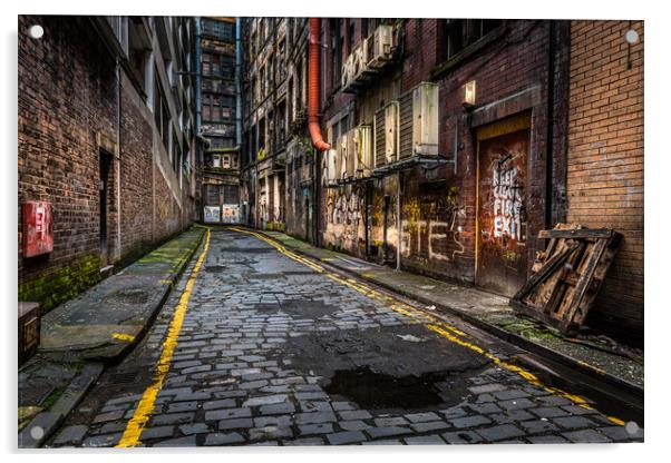 Union Street , Glasgow Acrylic by George Robertson