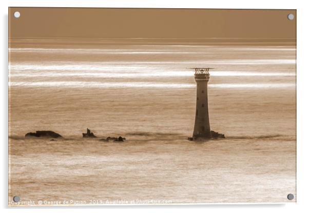Les Hanois Lighthouse Acrylic by George de Putron