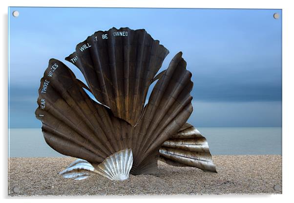 Aldeburgh Beach Shell Acrylic by David Blake
