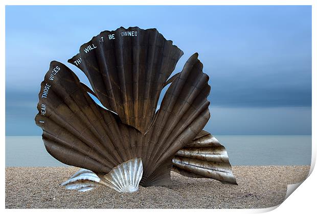 Aldeburgh Beach Shell Print by David Blake