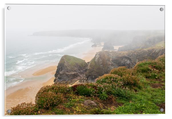 Bedruthan steps   Acrylic by chris smith