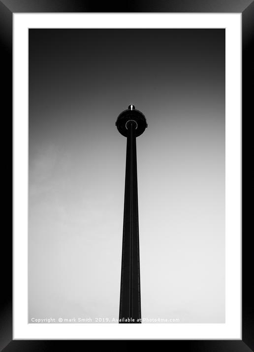 i360 tower Framed Mounted Print by mark Smith