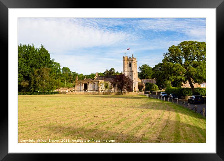 Chuch of St Nicholas Framed Mounted Print by Paul Brewer