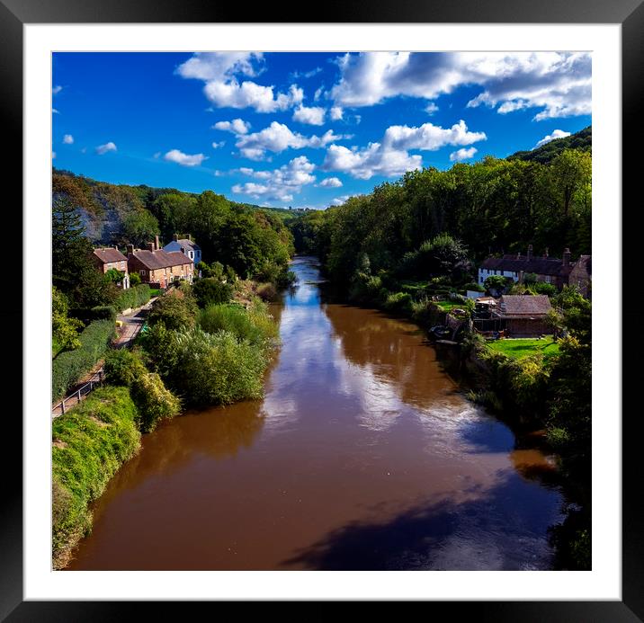 View from a bridge Framed Mounted Print by simon alun hark
