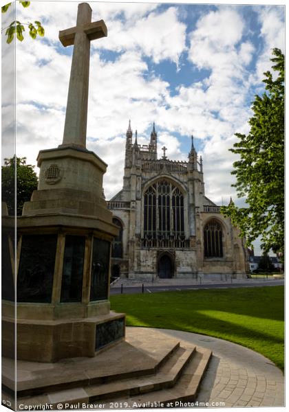 Gloucester Cathedral  Canvas Print by Paul Brewer