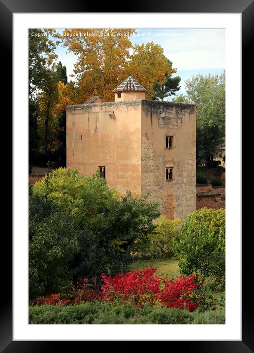  Mondragon Palace gardens Ronda, Spain Framed Mounted Print by Joyce Nelson