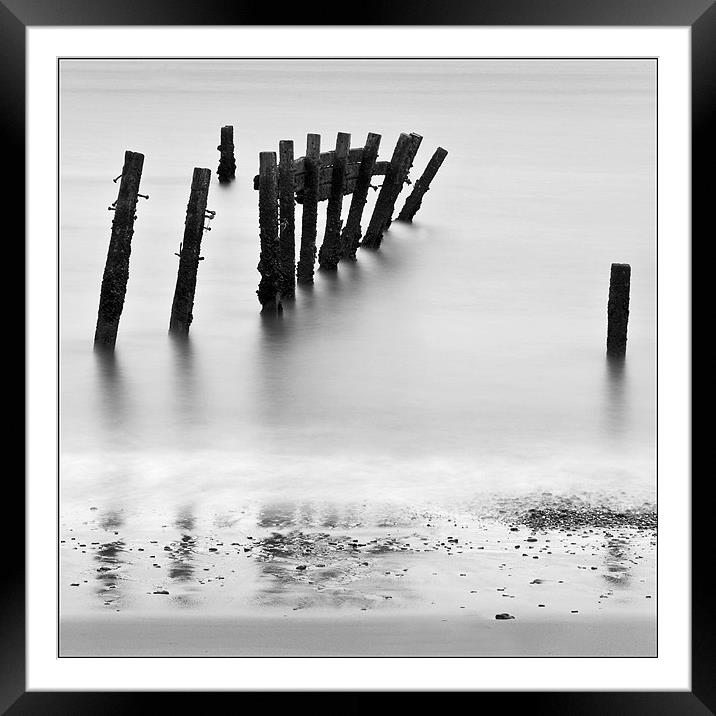 Happisburgh  Sea Defence, Norfolk Framed Mounted Print by Dave Turner