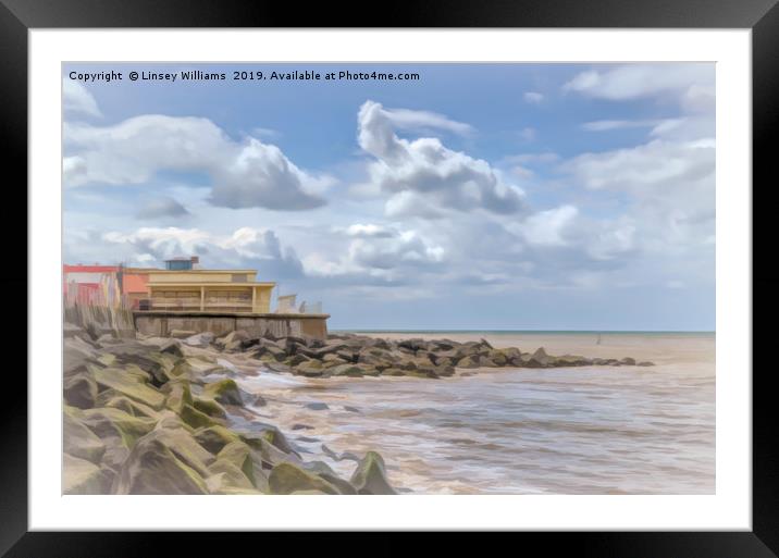 Sheringham Seafront, Norfolk Framed Mounted Print by Linsey Williams