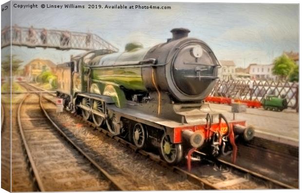 Steam Train B12 – 8572  Canvas Print by Linsey Williams
