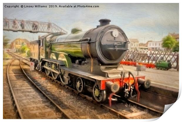 Steam Train B12 – 8572  Print by Linsey Williams