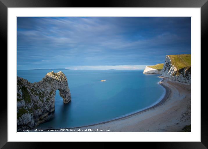 Durdle Door Morning Framed Mounted Print by Brian Jannsen
