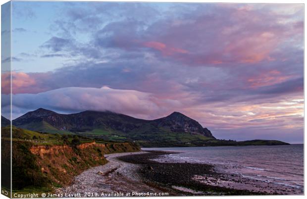 Trefor From Gyrn Goch Canvas Print by James Lavott