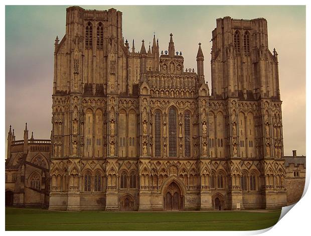 Wells Cathedral Print by kelly Draper