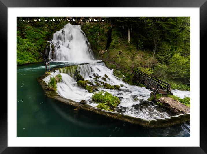 Jaun Falls Framed Mounted Print by DiFigiano Photography