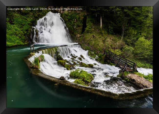 Jaun Falls Framed Print by DiFigiano Photography
