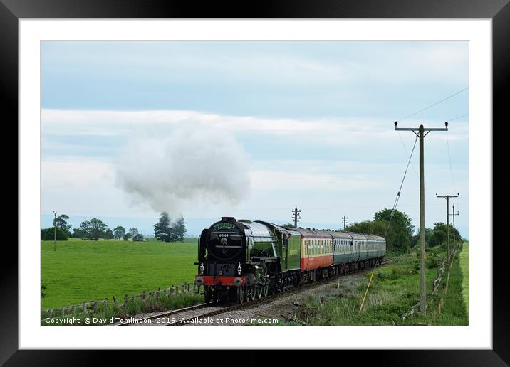 Country Steam with Tornado 60163 Framed Mounted Print by David Tomlinson