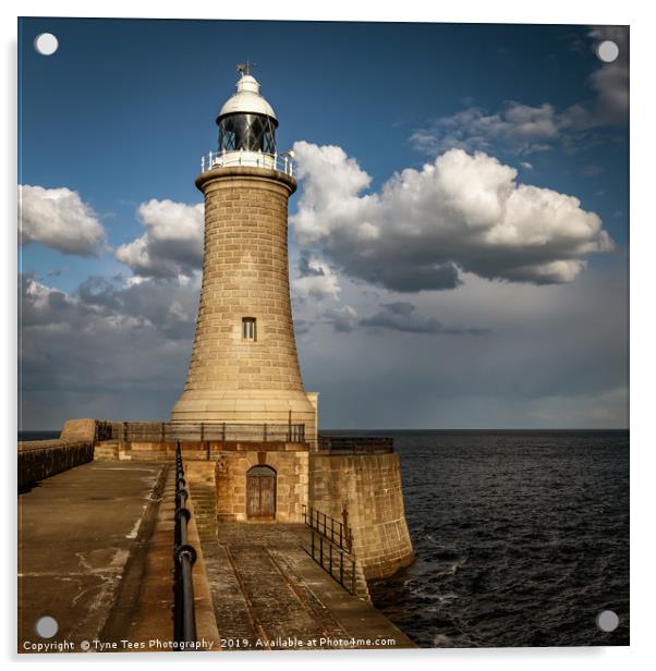 Tynemouth Lighthouse Acrylic by Tyne Tees Photography